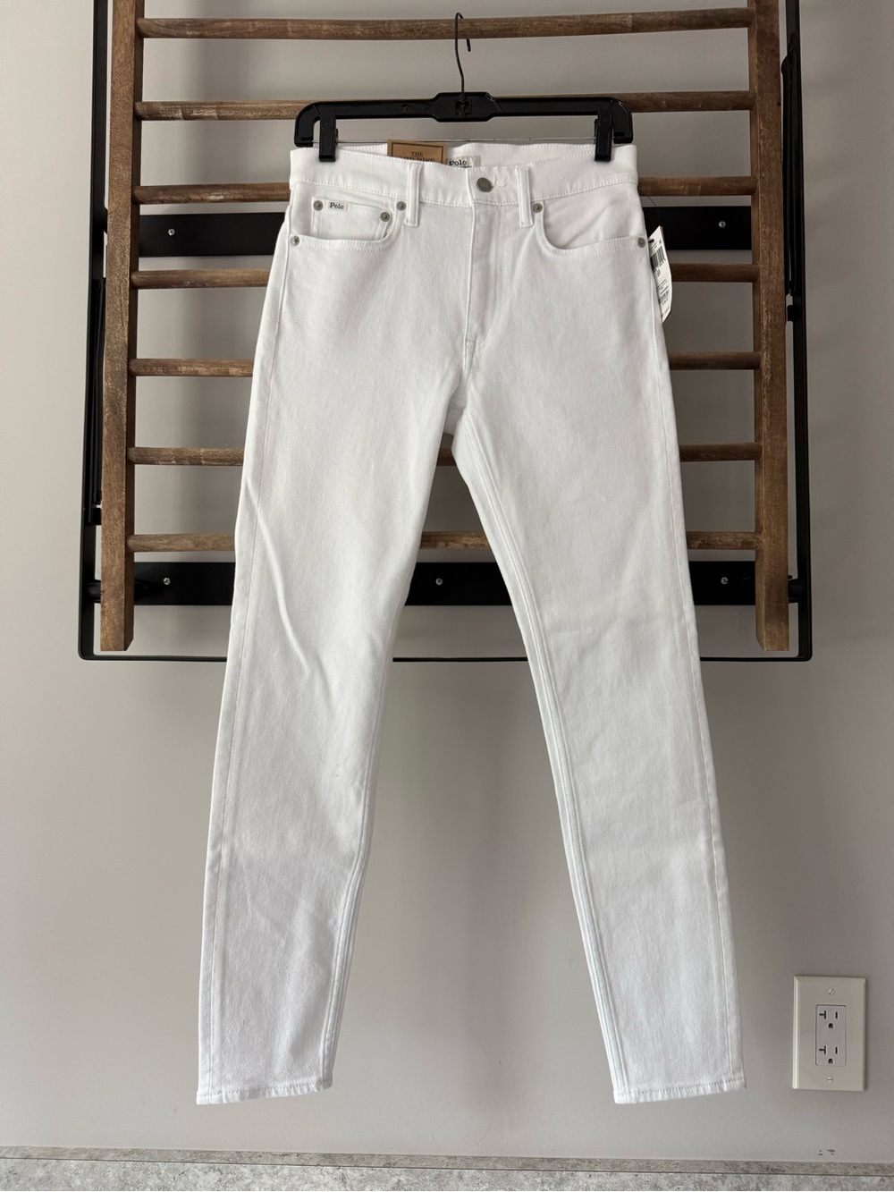 Polo by Ralph Lauren White Mid Rise Skinny Jeans